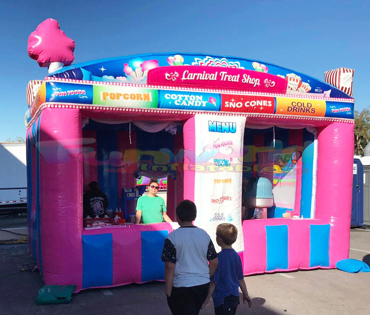 Outdoor commercial grade portable carnival treat shop fun booth inflatable concession stand