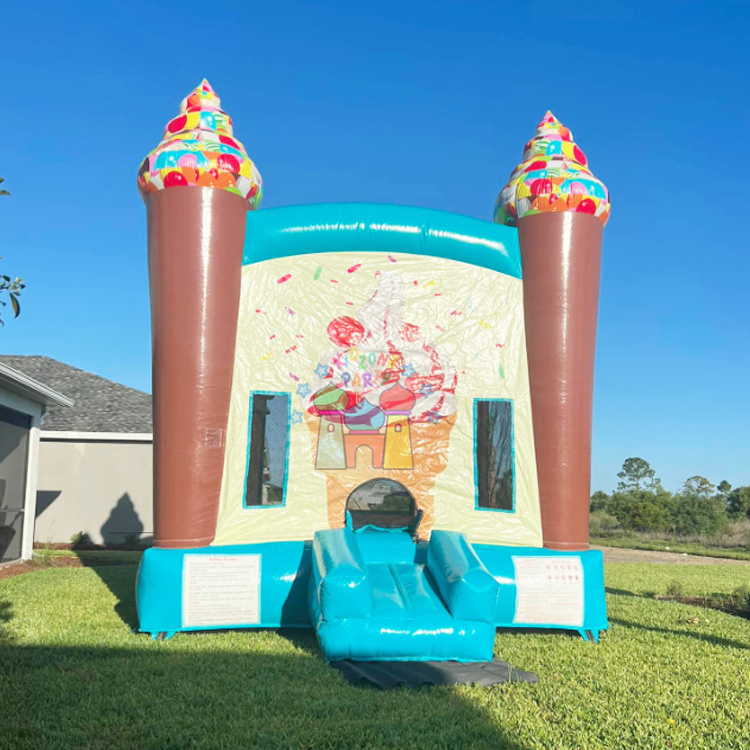 Commercial grade kids outdoor castillos hinchables party jumping bouncer inflatable cupcake bounce house