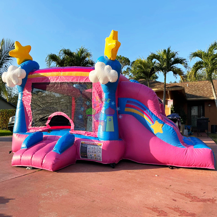 Party jumpers bouncing castle commercial kids piepusama atrakcija inflatable cupcake bouncy castle with slide