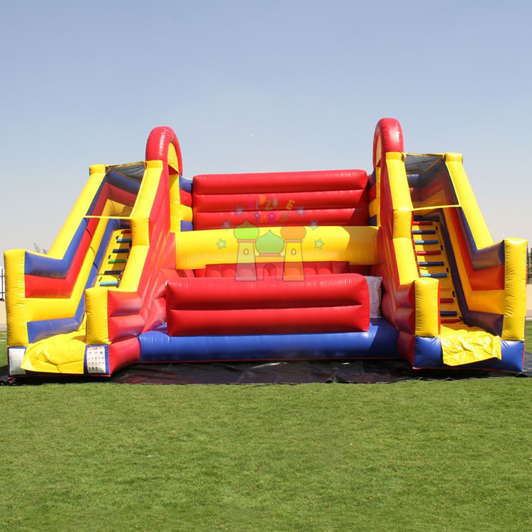 Outdoor giant blow up sport arena jousting beam platform dodge eliminator gladiator joust inflatable battle zone