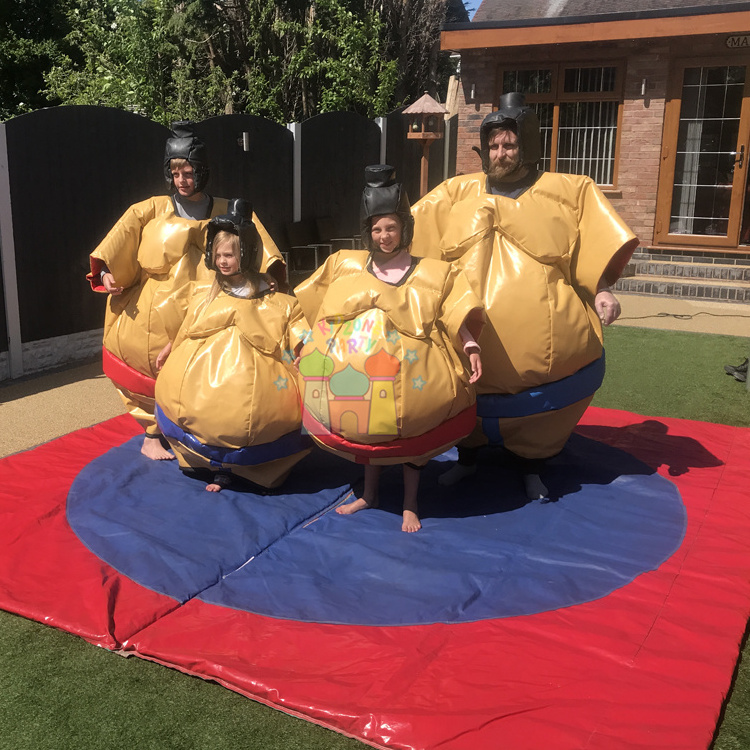 Wholesale commercial grade party inflatable costume for kids and adults sumo wrestling suit