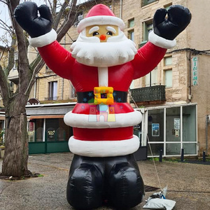 Wholesale commercial grade publicidad inflable giant christmas model inflatable santa claus for outdoor decoration