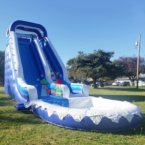 Outdoor giant kids bounce house tobogan inflable waterslide jumpers commercial inflatable water slide with pool