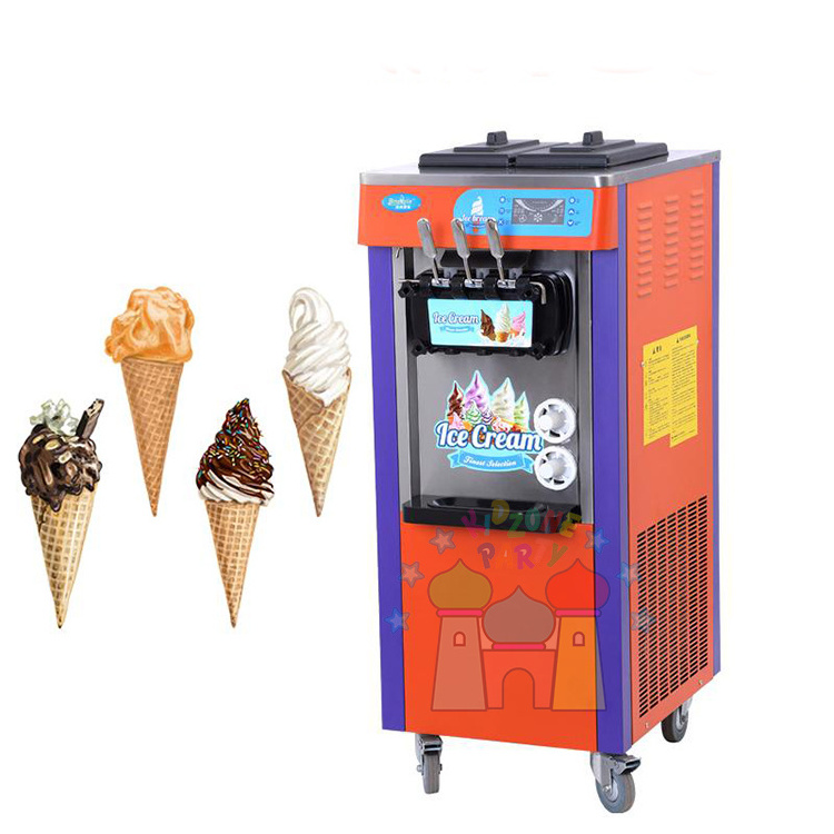 Outdoor carnival party commercial grade dispenser frozen yogurt ice cream machine for kids