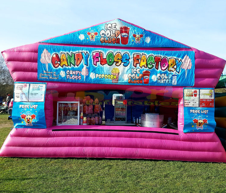 Fun customized snack booth tent carnival treat shop food drink inflatable concession stand