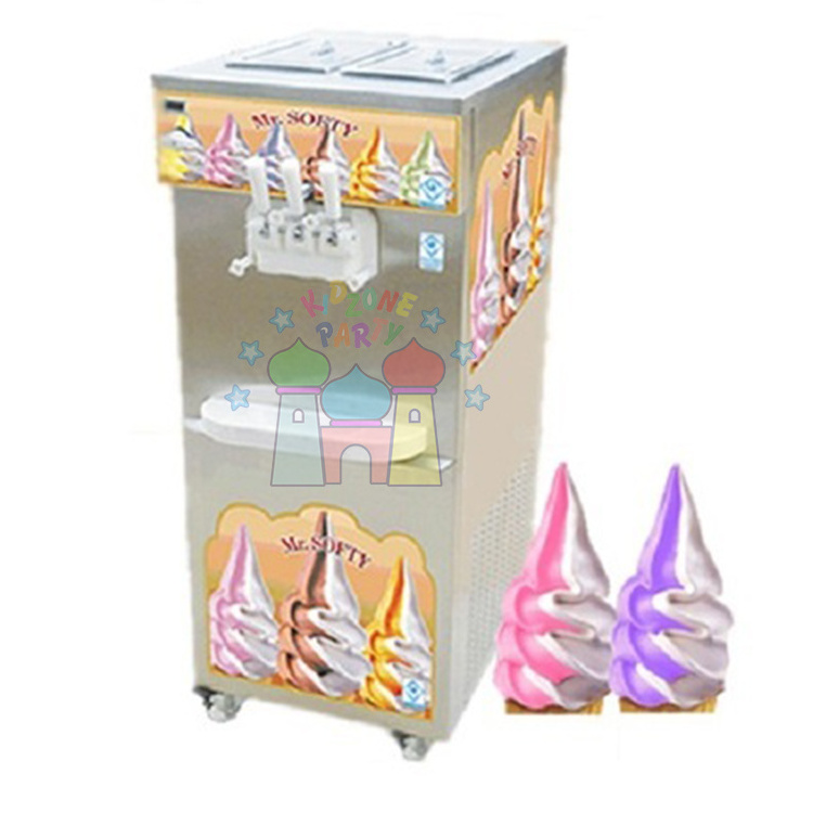 Outdoor carnival party commercial grade dispenser frozen yogurt ice cream machine for kids