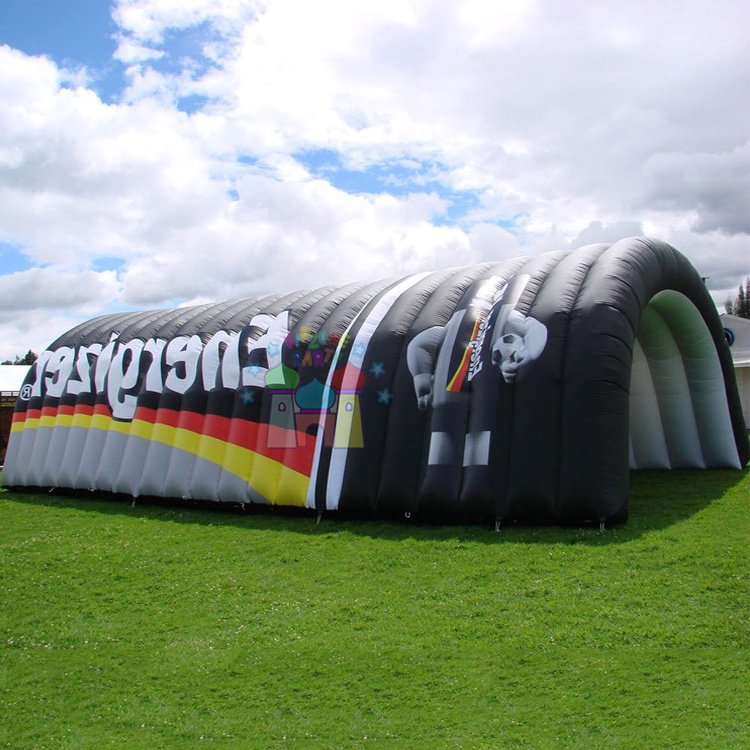 Commercial events tienda inflable del tunel airblown sport entrance tent inflatable run through tunnel