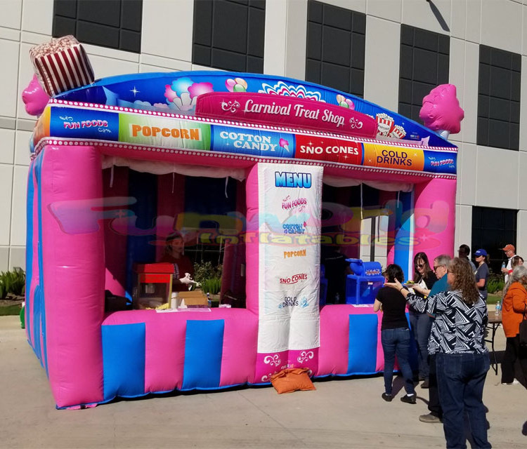 Outdoor commercial grade portable carnival treat shop fun booth inflatable concession stand