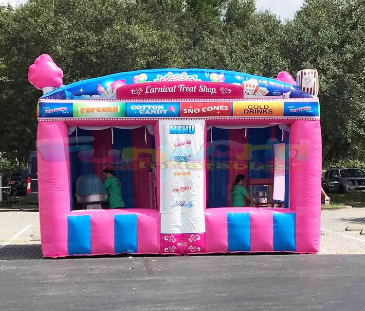 Outdoor commercial grade portable carnival treat shop fun booth inflatable concession stand