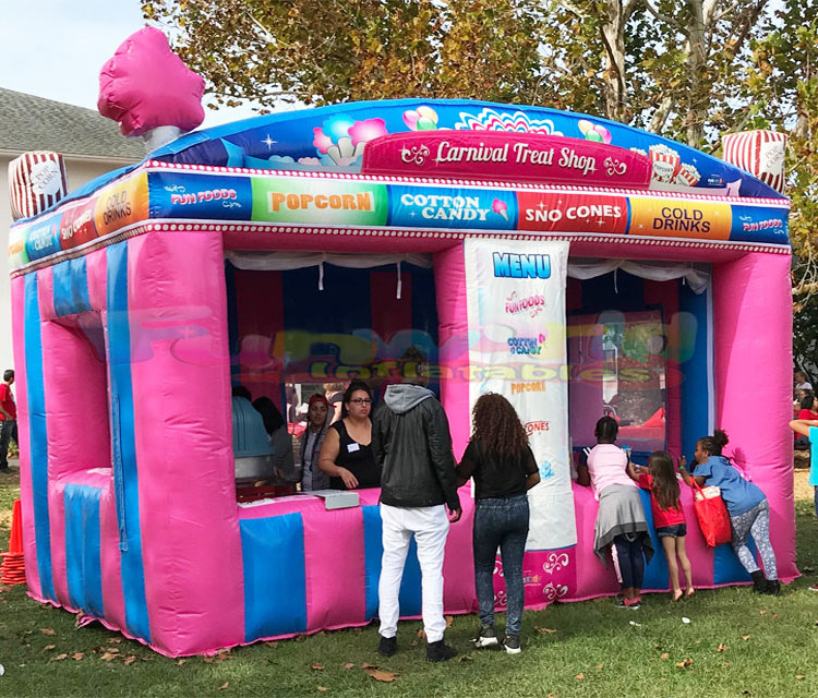 Outdoor commercial grade portable carnival treat shop fun booth inflatable concession stand