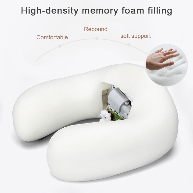 Best Selling Products 2024 Travel Car Home Electric Vibrating Heating U Shape Neck Massager Pillow Neck Massage Pillow