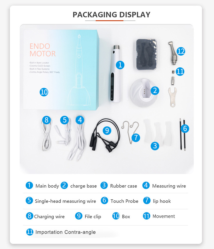 Dentist Machine Dental Endo Rotary Motor 2 In 1 For Root Canal Treatment Dental Endomotor With Apex Locator