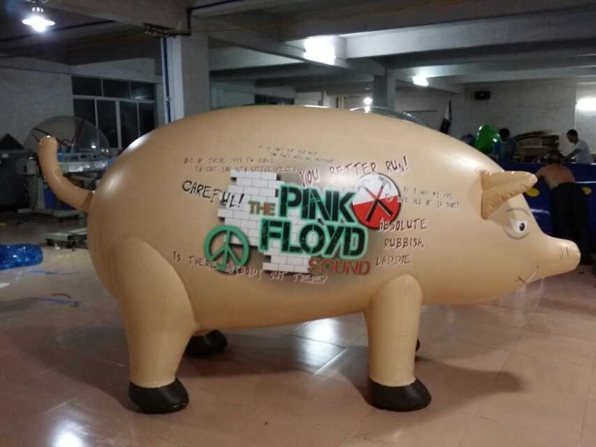 Outdoor Inflatable Transparent pig Cartoon Model Customized Giant Event Animal Inflatable Blue pink pig For Exhibition