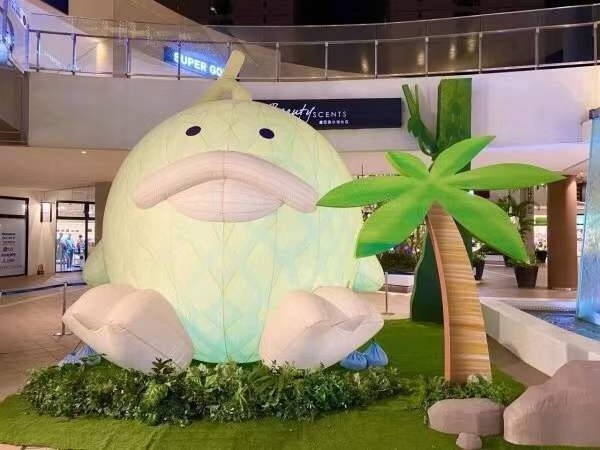 Blow Up Dinosaur Giant Inflatable Animal Models With LED Vivid Inflatable Snow pear Banana Pineapple Chicken Animal Model