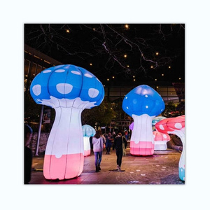 Giant inflatable Halloween mushroom decoration led lighting inflatable mushroom for music festival