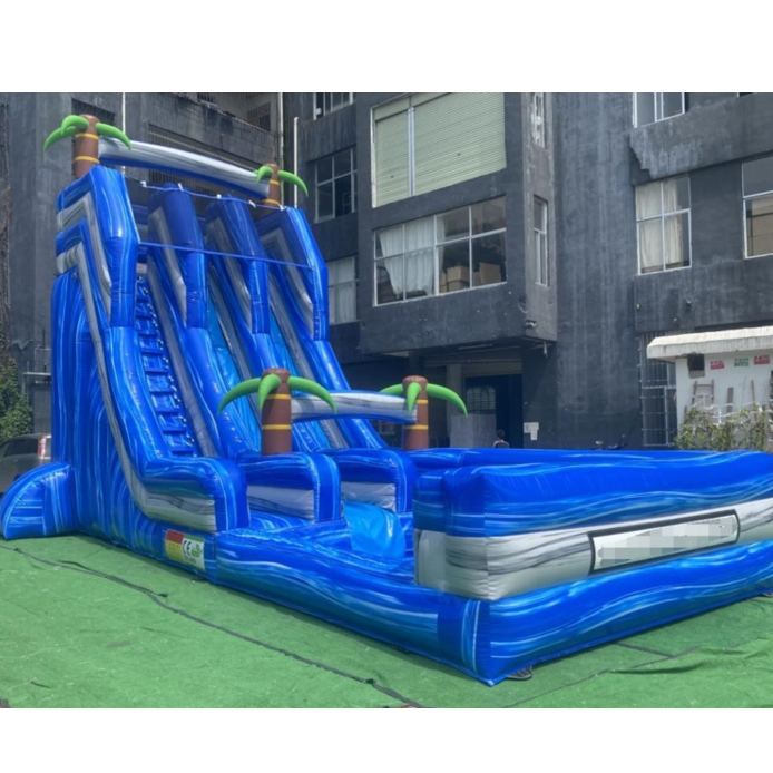 Giant Water Slide Inflatable Commercial Waterpark Equipment Huge Inflatable Water Slide for Adult Kids