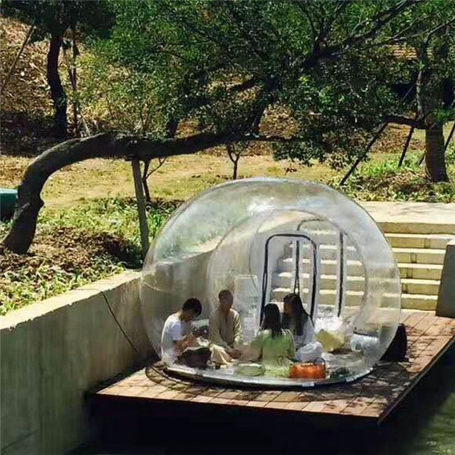 Transparent inflatable bubble dome tent, pvc inflatable bubble tent house for sale