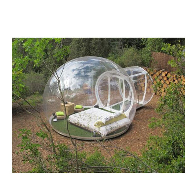 Transparent inflatable bubble dome tent, pvc inflatable bubble tent house for sale