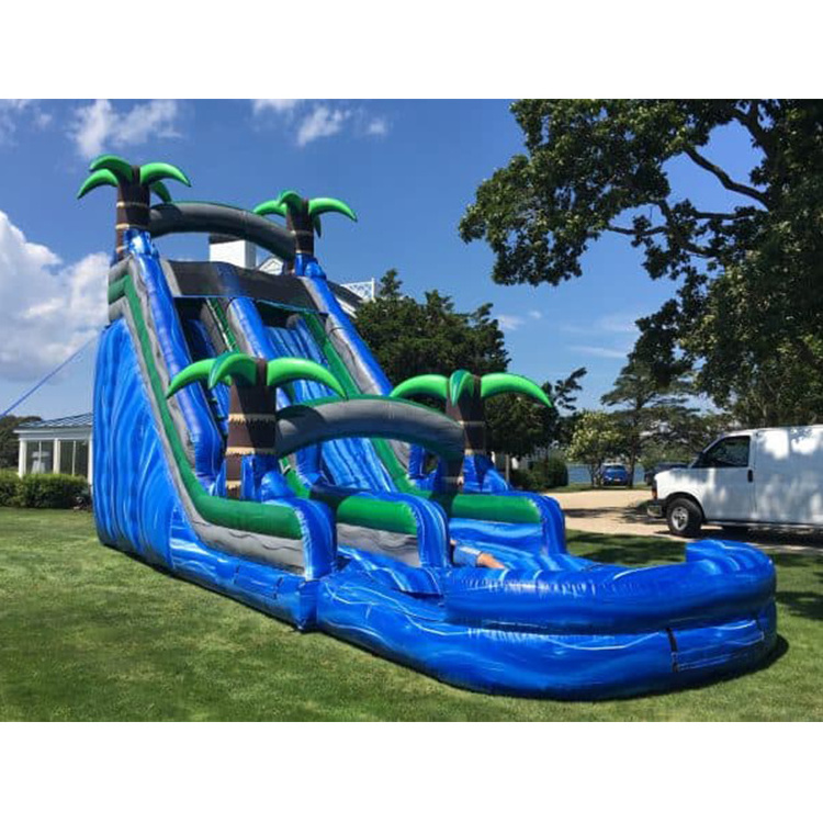 Giant Water Slide Inflatable Commercial Waterpark Equipment Huge Inflatable Water Slide for Adult Kids