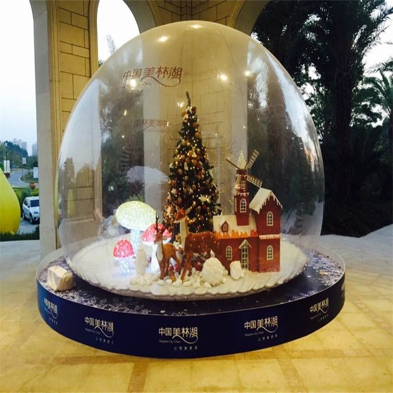 Large Inflatable Snowball Outdoor Christmas Ball Christmas Snowball For Sale LED Lights giant inflatable snow globe