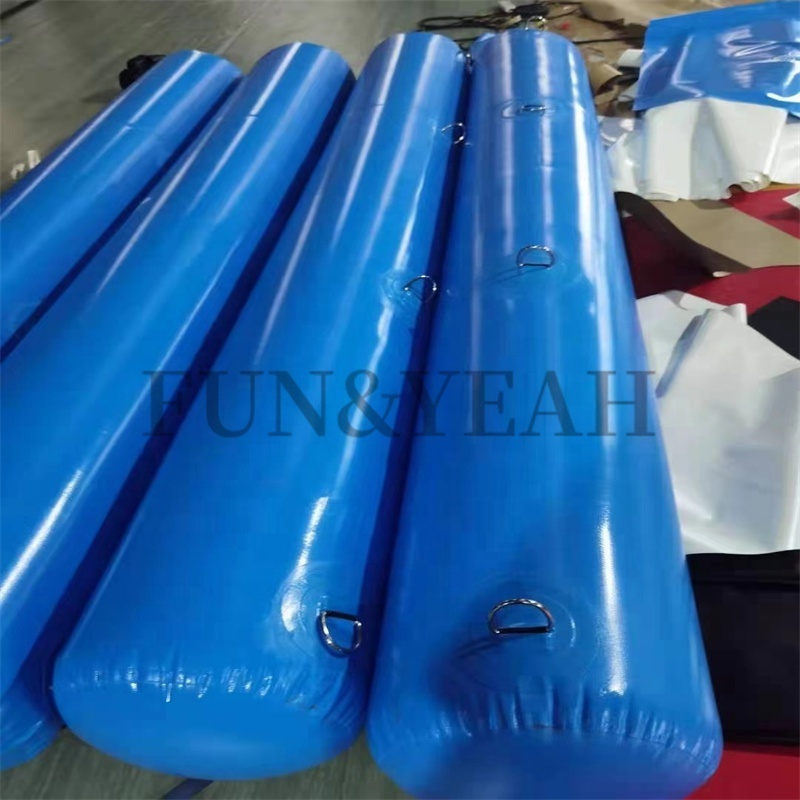 Airtight inflatables floating tube 3m long pipe water buoy inflatable float