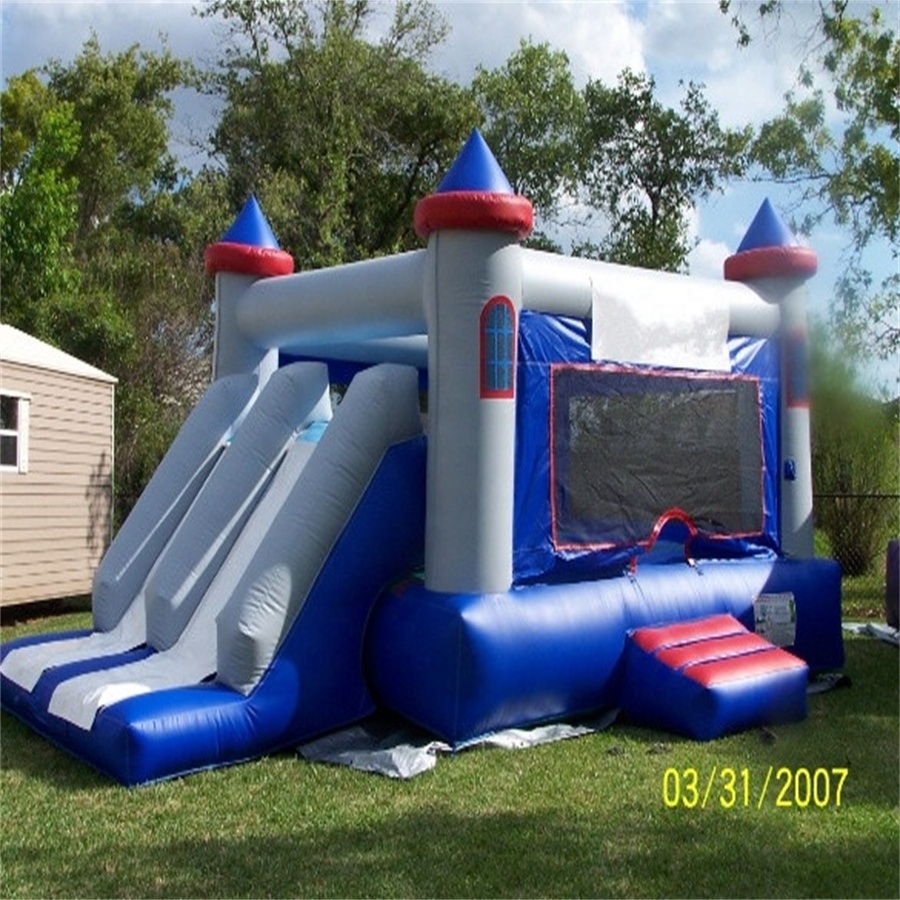 Commercial Outdoor Torch and Flame Theme Inflatable Jumping Bounce House Kid Castle Bed with Slide inflatable theme park