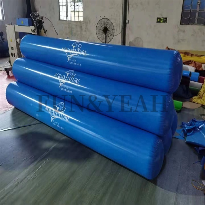 Airtight inflatables floating tube 3m long pipe water buoy inflatable float