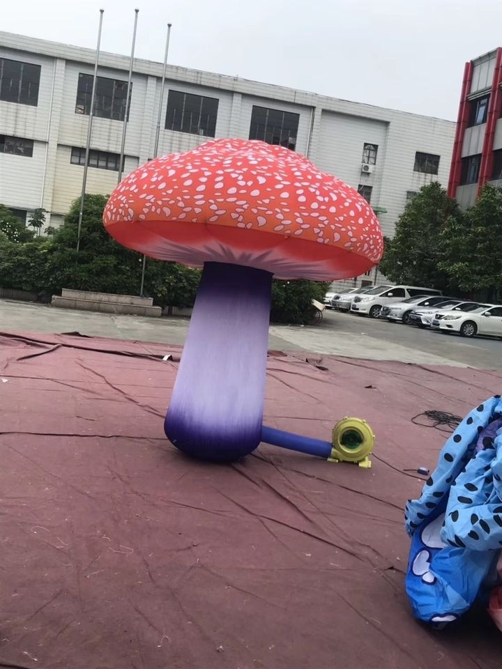 Giant inflatable Halloween mushroom decoration led lighting inflatable mushroom for music festival