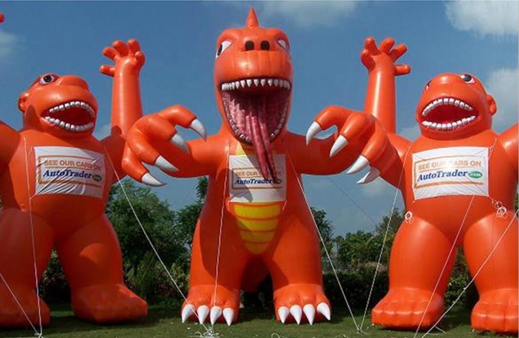 Advertising large outdoor cartoon inflatable dinosaur Custom design giant animals model inflatable cartoon dinosaur