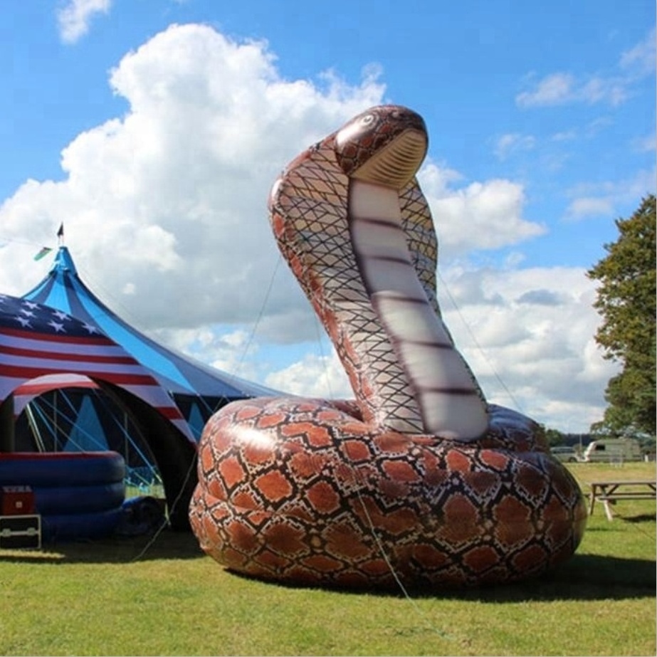 Inflatable animal cartoon giant inflatable snake for events Halloween decor or advertising Cartoon Snake Inflatable