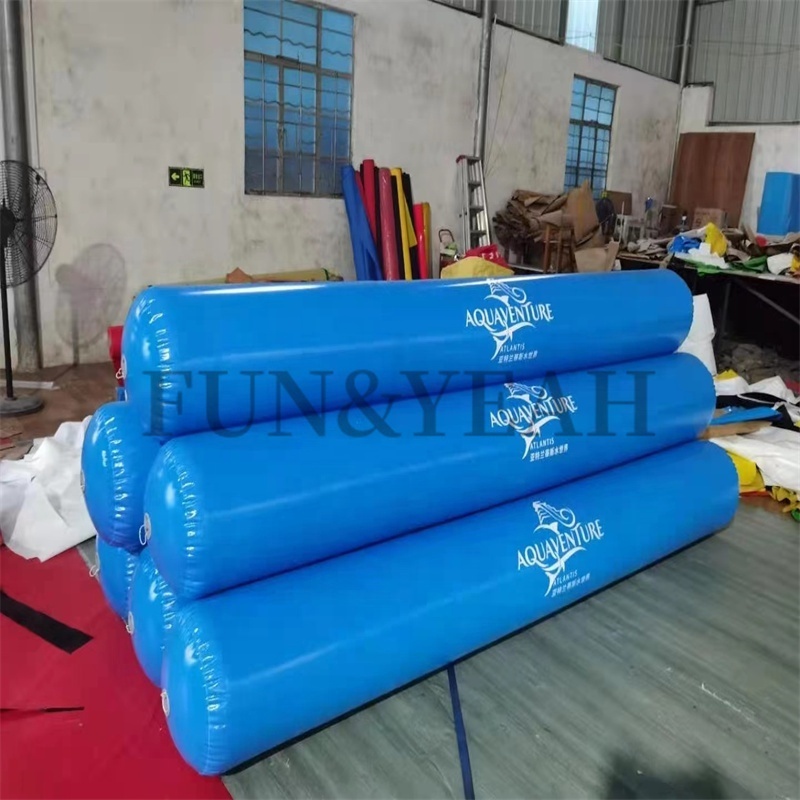 Airtight inflatables floating tube 3m long pipe water buoy inflatable float