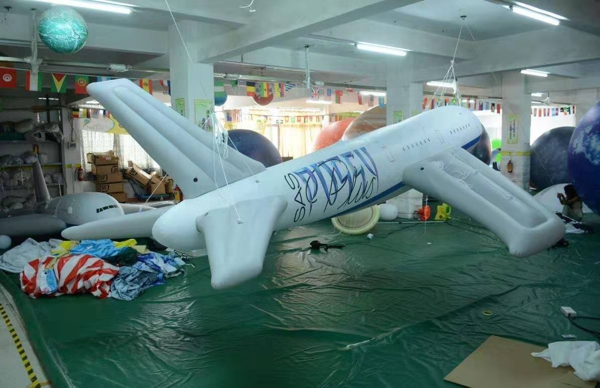 HOT SALE outdoor advertising big inflatable plane Wholesale PVC inflatable airplane toy and inflatable aircraft