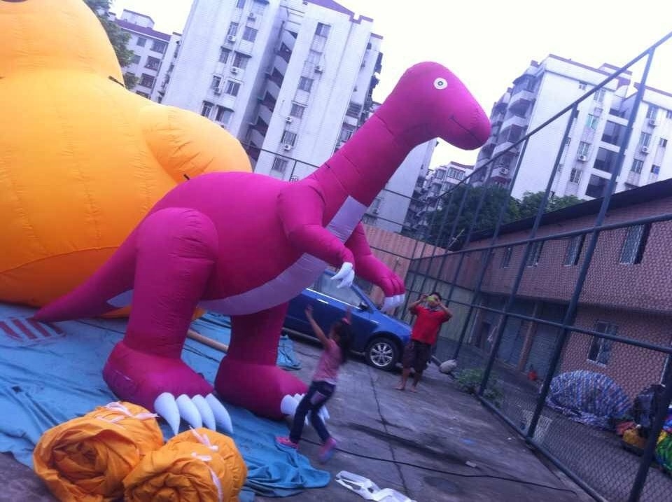 Advertising large outdoor cartoon inflatable dinosaur Custom design giant animals model inflatable cartoon dinosaur