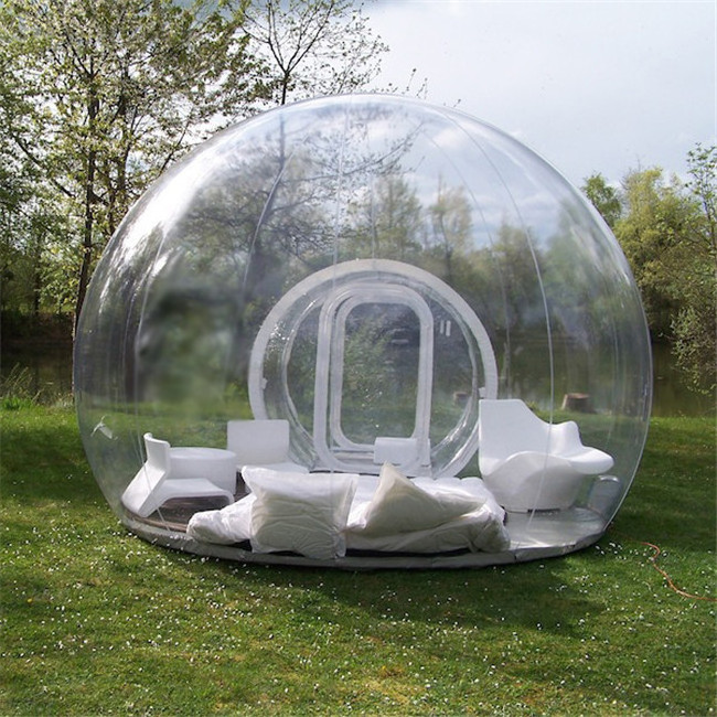 Transparent inflatable bubble dome tent, pvc inflatable bubble tent house for sale