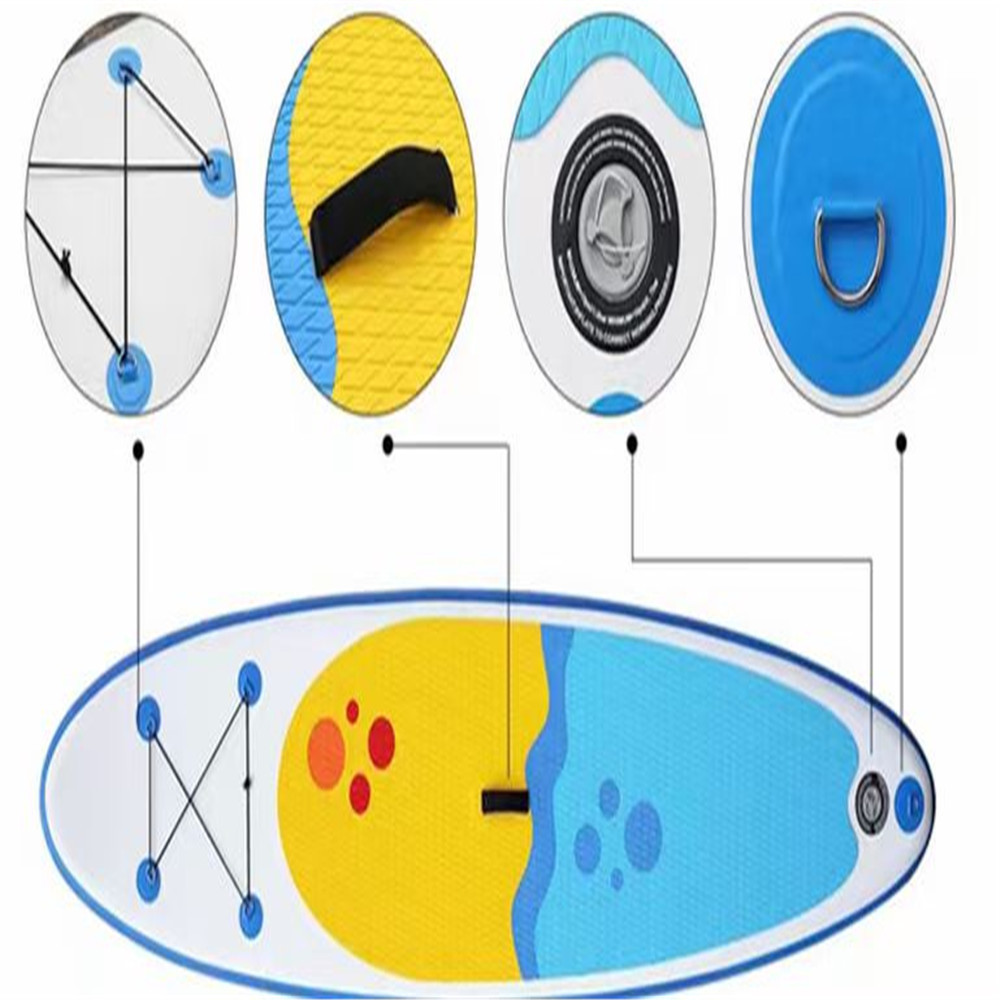 Double layer yellow water lifesaving equipment lifeguard Surf Surfing Rescue Board soft surfboard inflatable paddle board