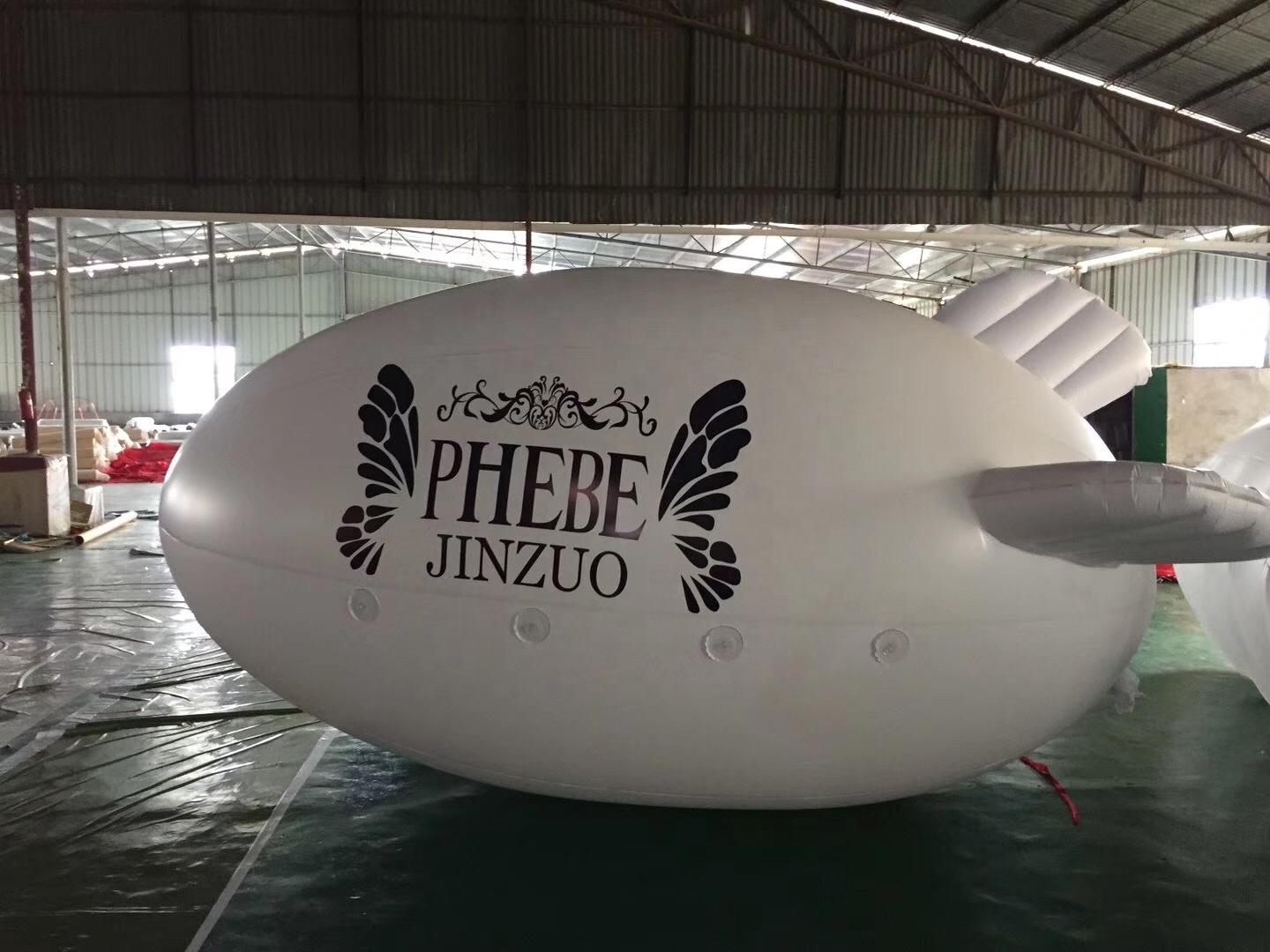 Advertising PVC Inflatable Airship Outdoor Helium Sky blimp Inflatable blimp with custom design aircraft modeling air mold