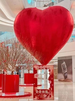 Inflatable Hearts Giant Plush Inflatable Heart PVC Advertising Inflatable Heart Shape Balloon For Event Shopping Mall Decoration