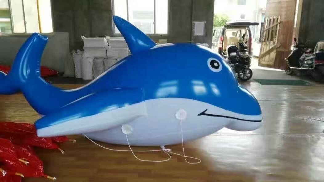 Hot Sales PVC Giant Inflatable Dolphin Toys Blow Up Sea Animal Balloon Inflatable Ocean Dolphin Model For Decoration