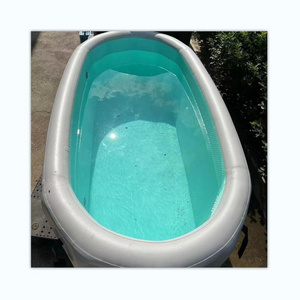 PVC Inflatable Portable Ice Bucket Folding Ice Bath Tub With Cooling System For Adults Selling ice bath cold plunge pod Spa Bath