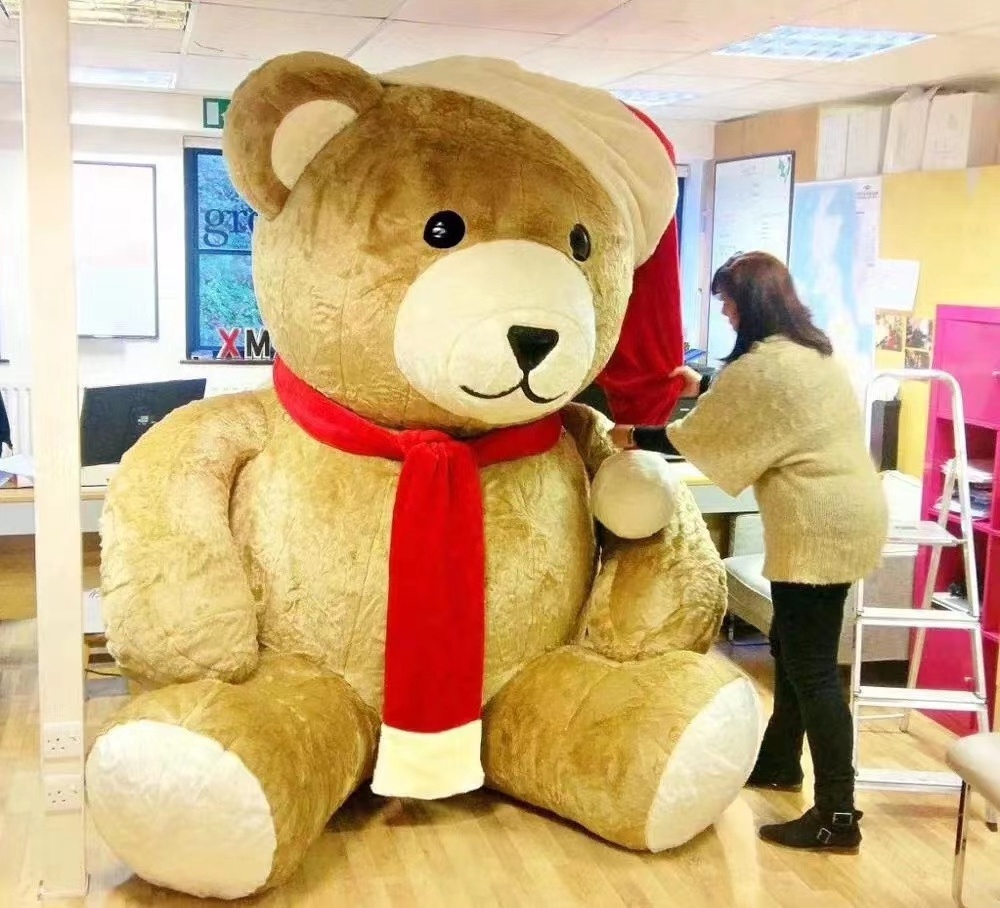 Christmas Decoration Giant Inflatable Bear Custom Plush Inflatable Bear Costume Advertising Inflatable Bear Indoor Outdoor