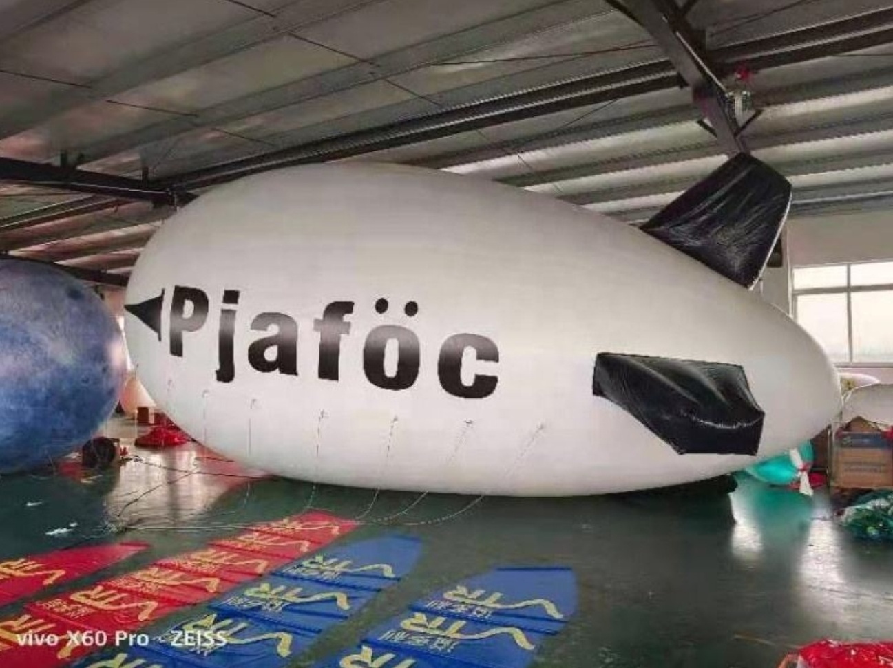 Advertising PVC Inflatable Airship Outdoor Helium Sky blimp Inflatable blimp with custom design aircraft modeling air mold