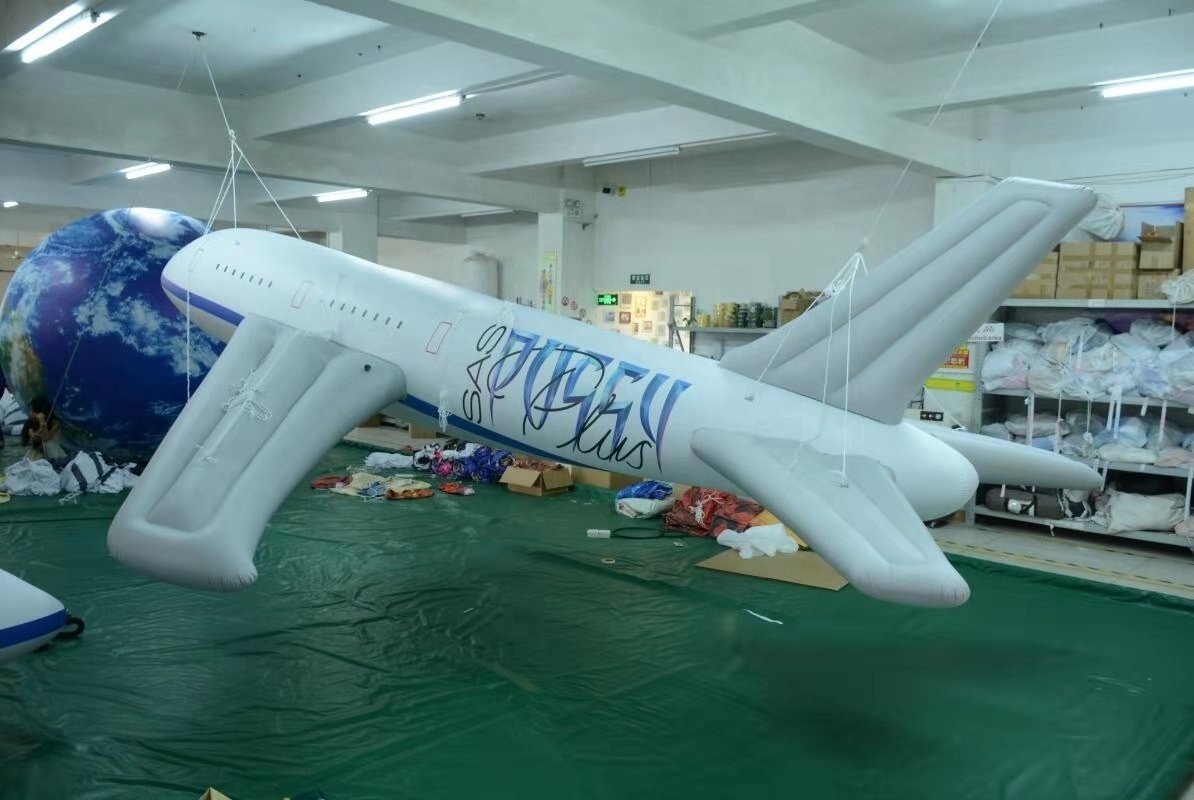 HOT SALE outdoor advertising big inflatable plane Wholesale PVC inflatable airplane toy and inflatable aircraft