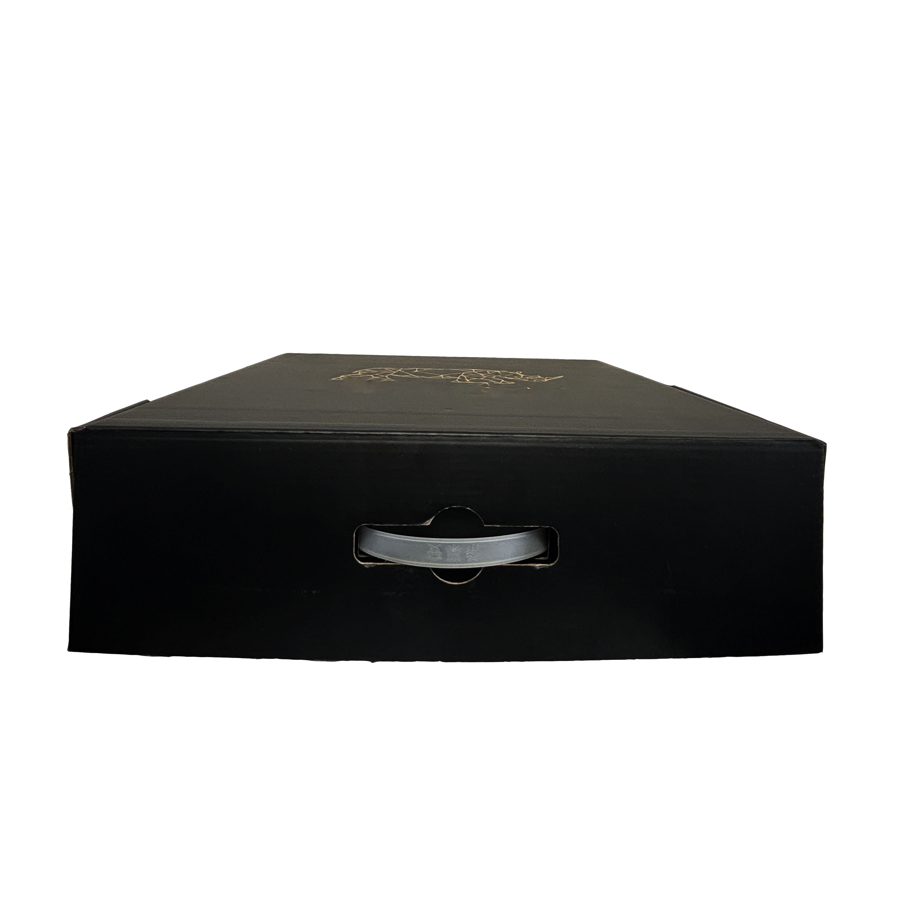 Wholesale Luxury 12x9x3 Mail Package Lock Electronic Product Cardboard Paper Box Black Mailing Box