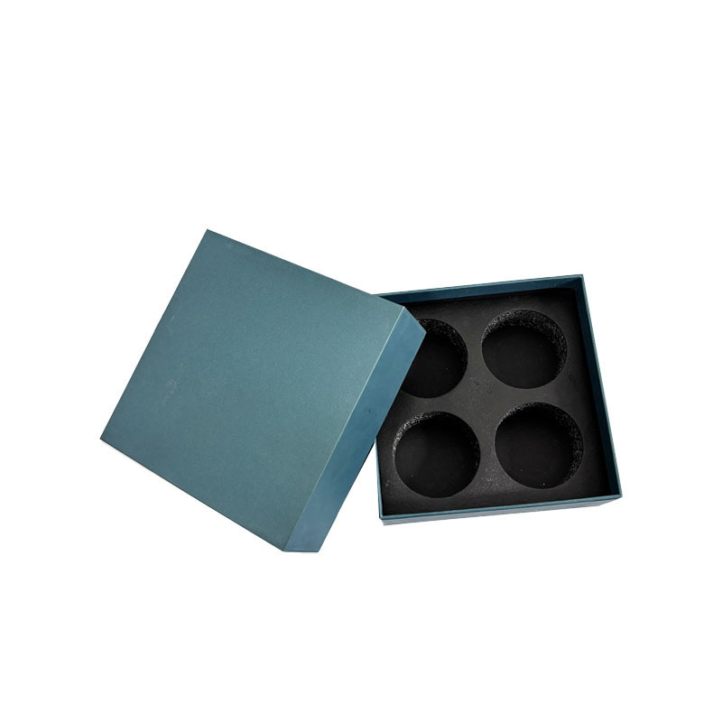 Easy To Operate Green Luxury matte lamination Kraft Paper Packaging One Top And One Bottom Style Gift Box For Cosmetic