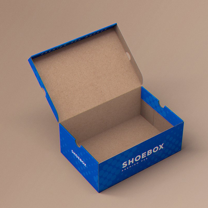 Factory Direct Sales Custom Folding Storage Shoes Box Packaging Corrugated Bootique Paper Slippers Box