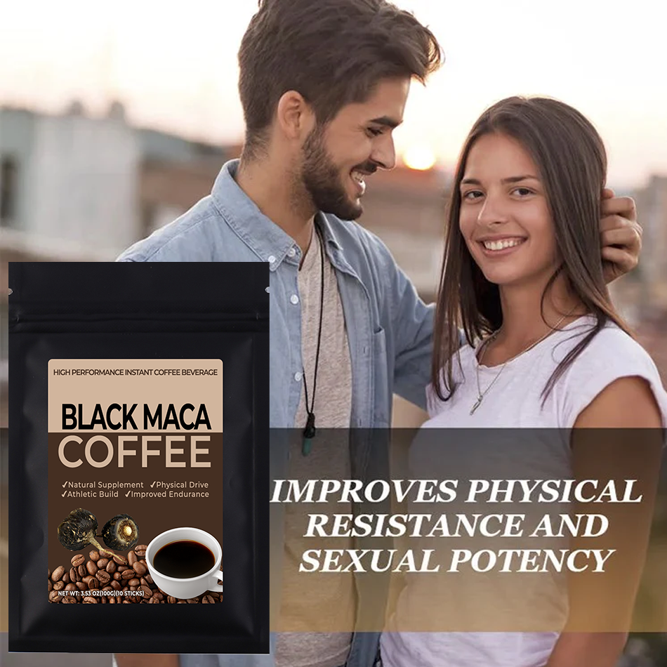 Private label black maca extract coffee for Men and Women Instant Coffee Blend with Maca