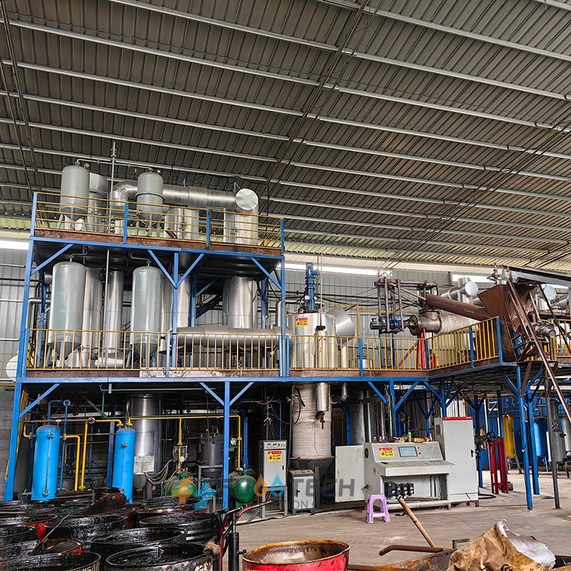 FS-HDM Waste Motor Engine Oil Refining Plant Used Heavy Engine Oil to Clear Diesel Recycling Machine