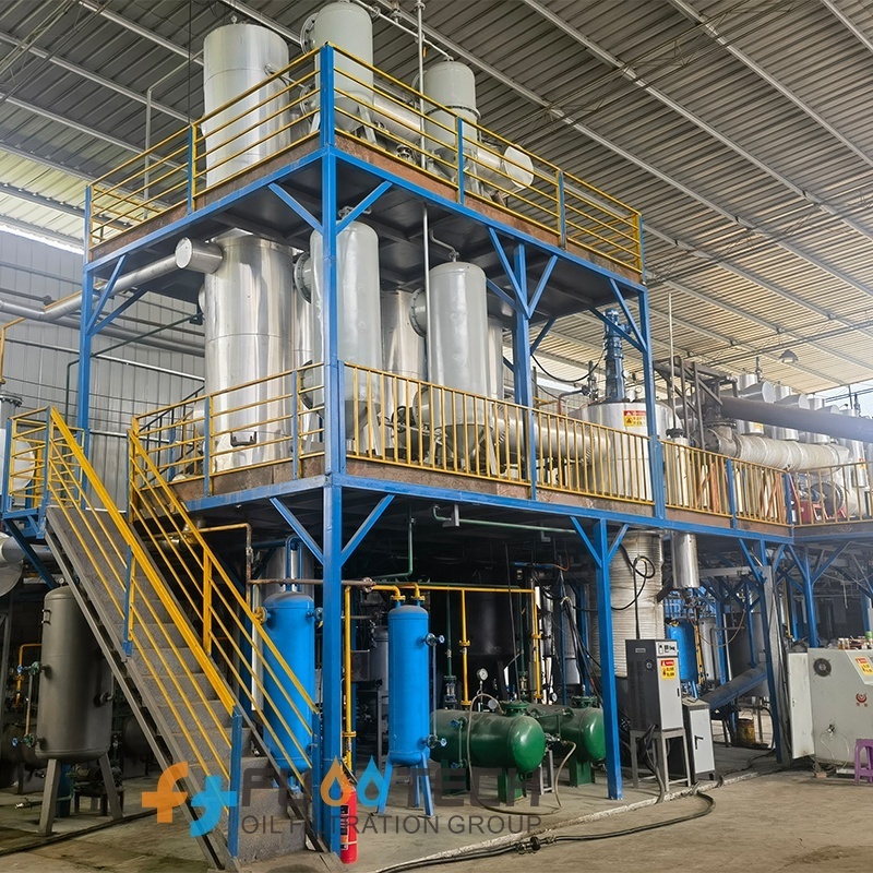 FS-HDM Waste Motor Engine Oil Refining Plant Used Heavy Engine Oil to Clear Diesel Recycling Machine