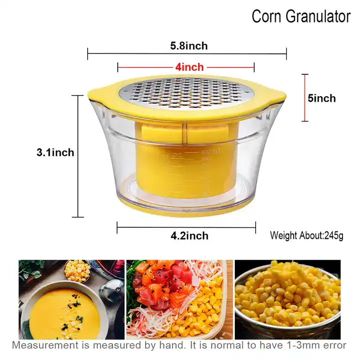 Corn Peeler Kitchen Accessories Multifunctional Corn Thresher Kitchen Gadgets Separator Portable Vegetable Tools Stainless Steel