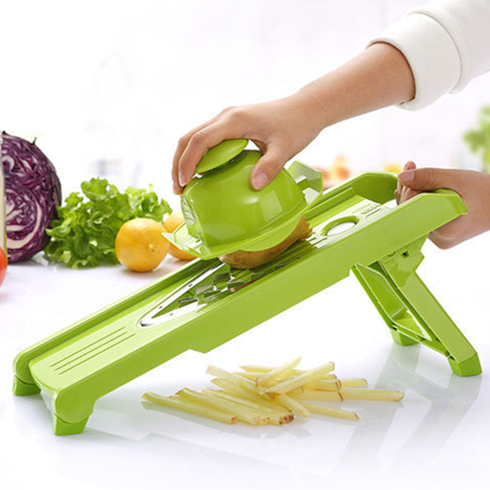 4 Blade Multifunctional Vegetable Fruit V Slicer Potato Peeler Lemon Slicing Tool Vegetable Julienne Cutter